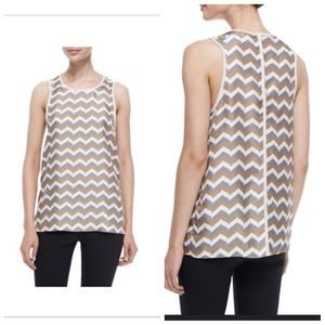 Rag & Bone
Aster Chevron-Print Silk Tank sz M